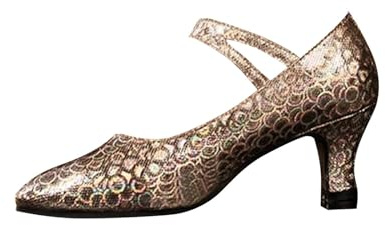 Generiska Mary Jane-skor dam höga klackar pumps klackskor glitter bröllopsskor med blockklack aftonskor festklänning skor damskor eleganta och bekväma traditionella skor halvskor storlek 35–42