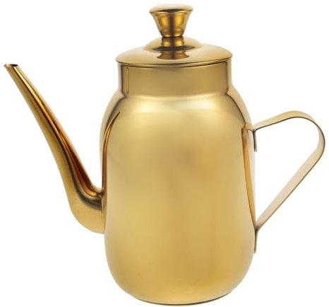 NAMOARLY Stainless Steel Oil Dispenser Bottle for Kitchen Multi-Function Grease Jug Easy Pour Spout for Soy Sauce and Vinegar