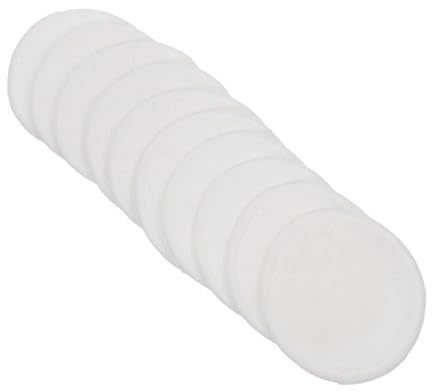 STOBAZA 10 pezzi Dischetti di Cotone Riutilizzabili per Struccarsi e Pulizia Viso Delicata Pad Viso Compatti Lavabili per Rimozione Trucco e Cura per Viaggio e Uso Quotidiano