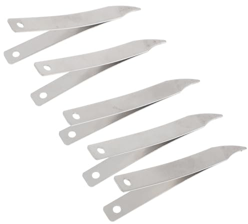 LALADEFIEE Lot de 5 Pinces à Aiguilles en Acier Inoxydable Extracteurs d'Aiguilles pour Semelles Intérieures Outils Manuels Légers et Portables Utilisation Pratique pour Artisanat et