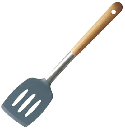Utensilios de cocina silicona, espátula, mango madera, cuchara sopera, fuga, sartén antiadherente(Leakage shovel)