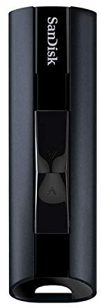 SanDisk 128GB Extreme PRO Memoria flash de estado sólido USB 3.2 (lectura hasta 420 MB/s, escritura hasta 380 MB/s, protección con contraseña, carcasa metálica, software RescuePRO Deluxe)