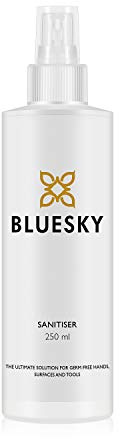 Bluesky 3 in 1 Nail Dehydrator & Hand Sanitiser 250ml - 99.9% Isopropyl Alcohol Antibacterial Spray for Gel Polish Acrylic Nail Prep, Professional Salon & Home Cleanser