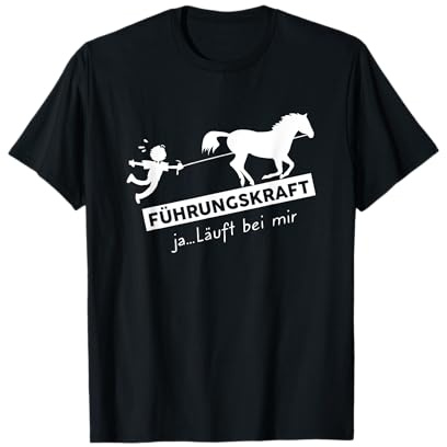 Führungspferd Lustig Reitsport Reiter Spruch T-Shirt