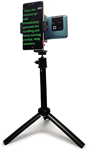 Teleprompter iPhone & Android, Double Phone Holder for Video Recording, Neewer Teleprompter Kit, The Collapsing Design Allows for Easy Storage and Transport 20 Desk Version Strengthened