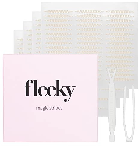 fleeky slip-lider Stripes Magic – osynliga ögonlock ränder för slip-liftning helt utan OP, eyelid tejp, dubbelslip klistermärke för laminering (M)