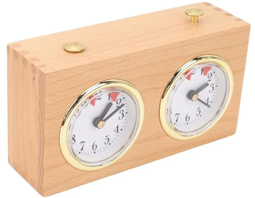 Vintage-Schach-Timer aus Holz Zum Aufziehen, Multifunktional, Tragbar, Professionell, Zur Stressreduzierung, Ornament, Schachuhr den Wettbewerb