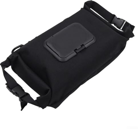 1 Stück Feuchttuchbox für den Außenbereich, Segeltuchspender zum Aufhängen, tragbare Camping-Feuchttuchbox für Camping, Wandern, Picknick, Rucksack (schwarz)