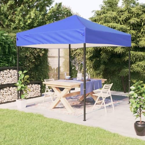 Xichuzi Carpa para Fiestas Plegable, Casas Prefabricadas, Cenadores para Jardin, Pergola, Carpas para Exteriores, Muebles De Jardin, Azul 3x3 m