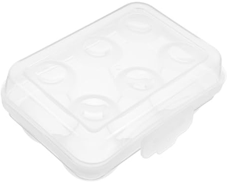 Durchsichtige Eieraufbewahrungsbox mit Deckel, Stapelbar, Abs | Dirtschutz und Kollisionsschutz, für Lagerung oder Camping, Tragbar und Wiederverwendbar