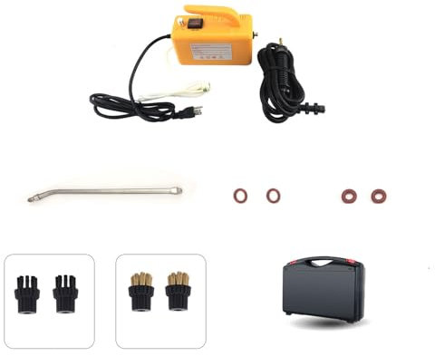 Limpiador a Vapor de Alta Temperatura | 1700-2600W | 300ML/Min Flujo | 2-3 Bar Presión | 115°C | Multiusos para Hogar y Coche