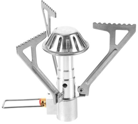 SOIMISS Estufa de Gas Portátil para Camping y Picnic de Acero Inoxidable Prueba de Fugas para Cocinar al Aire