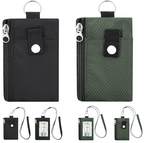 LUMOOM 2 Stück Brustbeutel mit RFID Schutz, Wasserdicht Umhängebeutel Tasche, Anti-Diebstahl Unisex Reisegeldbeutel, Brusttasche Mini für Herren Damen Kreditkarten Münzen Geld