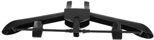 Milisten Cintre de Repassage Pliable en Plastique Noir, Accessoire pour Défroisseur Vapeur, Usage Domestique, Diamètre Intérieur 16mm, Léger et Simple