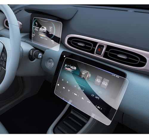 GAFAT [Lot de 2] Compatible avec Leapmotor T03 2026 2025 2024 Navigation + Cockpit Film de Protection d'Écran en Verre, 10,1 + 8 pour Leap Motor T 03 LCV Accessoires Touchscreen, 9H Anti-Chocs