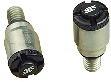 SCAR Purgeur d'air - Purge de fourches Showa Kayaba KYB Compatible avec YAMAHA HONDA KAWASAKI SUZUKI M5x0.8 - Valves SCAR - Noir