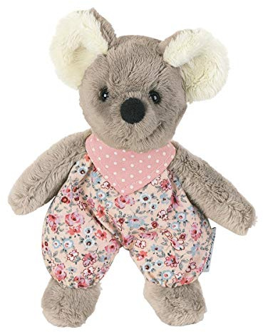 Sterntaler Plüschtier Mini Mabel aus weichem Flausch und Polycotton, treuer Begleiter mit integrierter Rassel, tolle Greif- und Tastmöglichkeiten – 12 × 6 × 4 cm, Mehrfarbig