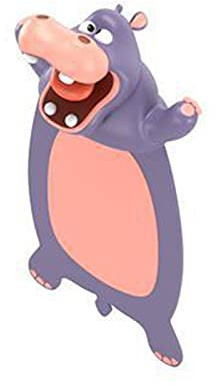 3D Karikatur Tier Lesezeichen, Niedliches Tier Lesezeichen, Kreatives 3D Stereo Lesezeichen niedliches Cartoon Tier Lesezeichen Zerquetschte Tiere Schreibwaren für Kinder Briefpapier(Uganda Nilpferd)