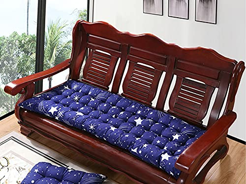 Ultra Comfy Baumwolle Bankkissen 8cm Dicke Bequemes Sofa Sitzkissen Schöne Bankmatte für Outdoor Garten Metall/Holzbank 2-3 Sitzer