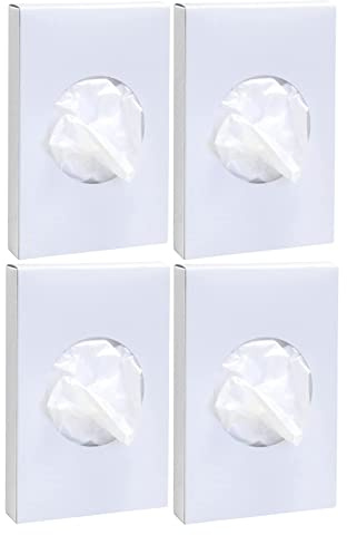 Universal Feminine Disposal Bags for Menstrual Care Products 4 Pack -30ct Refill Box- for Disposal of Tampons, Pads, Hygiene Products