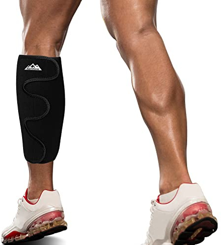 supregear Vitello Supporto Brace, Regolabile Shin Splint Compressione Vitello Avvolgi Manicotto per Muscolo Gonfiore Dolore Rilievo Escursionismo Formazione Comodo Traspirante Vitello Sostegno