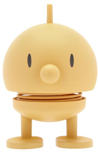 Hoptimist Soft Bumble Wackelfigur & Glücksbringer, Skandinavische Deko Figuren für Wohnzimmer, Schreibtisch, Büro, Bürodeko & Lustige Kleine Geschenke, 4,5 x 5,8 x 7,6 cm, Small, Mimosa