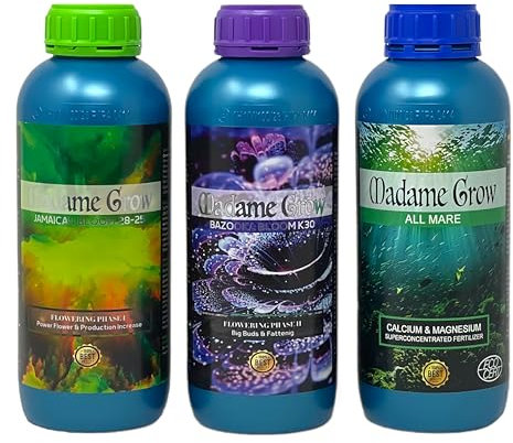 Madame Grow - Engrais naturel Premium - Formule Avancéepour Tous Types de Graines - 3 x 1 L