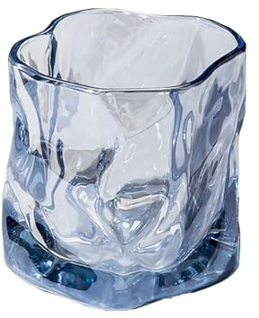 Generisch Trinkgläser Gläser Weingläser glas Wasserbecher Trinkbecher Saftglas 6er 250ML*6 (Blau)