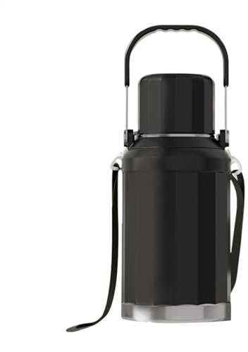 Stainless Steel Pitcher, Hot Water Flask, Insulated Tea Pot, Large Capacity Practical Thermal Coffee Carafe Sturdy Material Adds Style for Drinks, 3.74x3.74x10.83 Inches