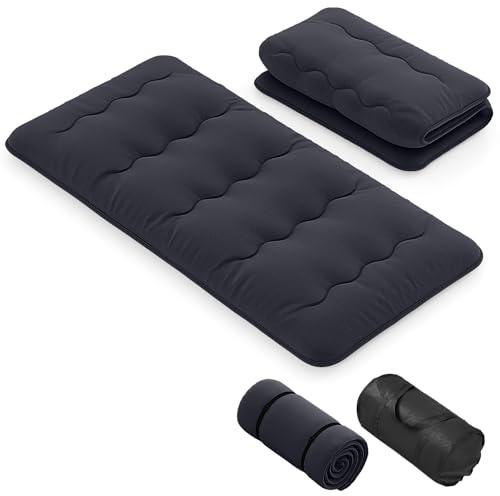 GIANTEX Japanische Futon Matratze 90x200 cm, Bodenmatratze 10cm Dicke, Tatami Matte Futonmatratze Faltbar & Tragbar, Klappmatratze Faltmatratze für Tatami, Rollmatratze mit Abnehmbarer Bezug