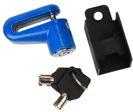 qixeuoa Candado de freno de disco para motocicleta, resistente al agua, antirrobo, candado de freno de disco de aleación de acero, para moto, ciclomotor, bicicleta, scooter