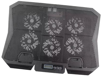 HEALSOPTHY Base De Refrigeración para Portátil Soporte Ventilador Almohadilla De Enfriamiento Silenciosa para Uso Oficinas o Gaming Material Adecuado para Laptops