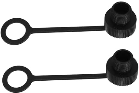 Ciieeo Cappucci Protettivi da 12 Mm X 1,0 in Plastico Nero 2 Pezzi 2 Pezzi | Protezione da Polvere e Acqua, Installazione Semplice, Copertura per Esterni, Chiusura Sicura