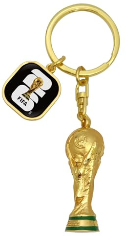 Official 2026 FIFA World Cup Edition - 1.75 inch 3D Premium Zinc Alloy Metal Trophy Keychain w/FIFA 2026 Enamel logo Dangler- Limited Collector’s Item - For Keys or add to backpacks or bags as Décor