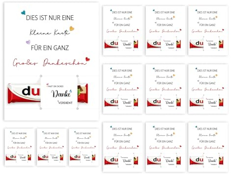 WenmthG 35er Danke Schokolade Dankeschön Geschenke Klein, Geschenk Dankeskarte - Geschenk Verpackung Kleines Dankeschön für Kollegen Teams Erzieherin Lehrerin Frauen Mann