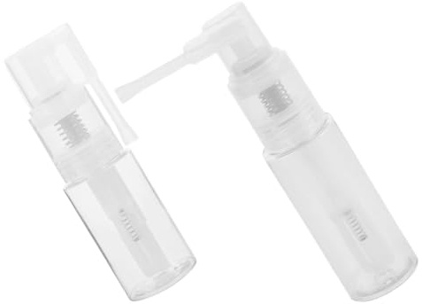 SOIMISS Plastic Powder Spray Bottles Refillable Dry Powder Containers 2pcs with Easy-to-use Precise Sprayers 35ml 50ml for Fondant Decoration and Baking for Home Use