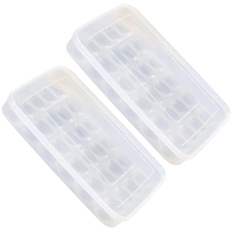 Caja de Huevos Apilable de Plástico 30 Compartimentos con Tapa 2piezas | Frigorífico y Encimera, Diseño de Múltiples Ranuras, Almacenaje Compacto, Formato Práctico