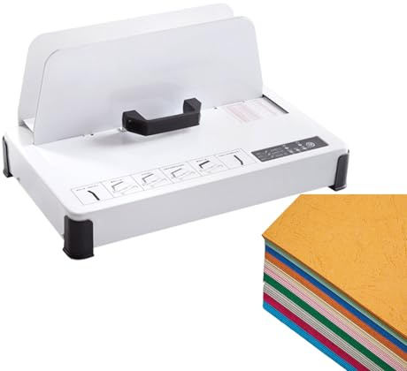 Thermal Binding Machine Thermal Book Binder Electric Hot Melt Bookbinding Machine 500 Sheets for A3 A4 A5 A6 Document Invoice Contract,1-50mm Binding Thickness