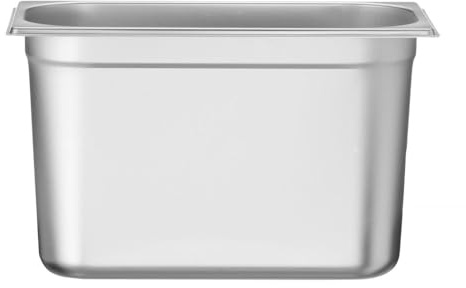 HENDI Gastronormbehälter, geeignet für Chafing Dishes, Bain-marie, Backöfen, Kühlschränken, Gefrierschränke, temperaturbeständig von -40° bis 250°C, 7,8L, GN 1/3, 325x176x(H) 200mm, Edelstahl