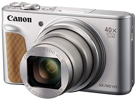 Canon PowerShot SX740 HS Cámara compacta 20,3 MP 1/2.3 CMOS 5184 x 3888 Pixeles Plata - Cámara digital (20,3 MP, 5184 x 3888 Pixeles, CMOS, 40x, 4K Ultra HD, Plata)