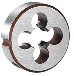 sourcing map M8 x 0,5 Filière Filetage Droite Main Métrique Machine HSS Acier Haut Vitesse