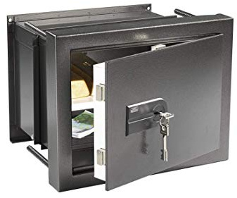 Burg-Wächter, Wandtresor zum Einmauern mit Schlüssel, Karat, Widerstandsgrad 0, Variable Tiefe mit Fachboden, 15,6 - 26,0 l, 27,5 kg, WT 614 K, Alteisen