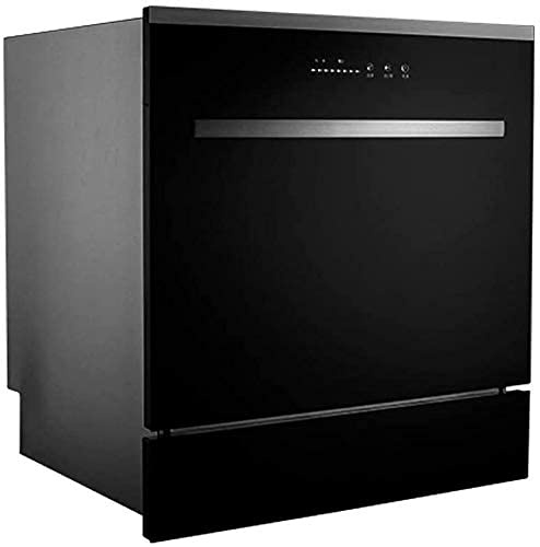 Lavavajillas de encimera compacto, ajuste de 8 lugares para apartamento, restaurante y cocina doméstica, ahorro de energía, limpieza rápida y secado de platos prácticos