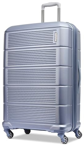 American Tourister Stratum 2.0 Expandable Hardside Luggage with Spinner Wheels, 24 SPINNER, Slate Blue