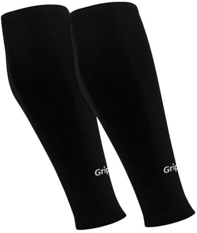 GripNin9 Stutzen ohne Socken Fußball Herren Kinder Einheitsgröße Atmungsaktive abgeschnittene Fußballstutzen in schwarz weiß rot blau grün gelb One Size Football Sleeves Tubes Beinlinge Stulpen