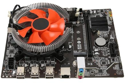 Ensemble de Carte Mère X79, DDR3 2420 CPU 6 Cœurs 12 Fils PCB Carte Mère CPU Combo, avec Ventilateur Double Voyant, pour PC