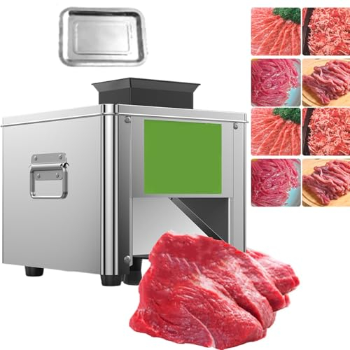 Affettatrice Deli per La Casa, Tritacarne Elettrico, Con Piedini Antiscivolo E Maniglia per Il Trasporto Portatile, Set Di Coltelli Sostituibili, Adatta per Tagliare Carne Di Vari Spessori,21mm