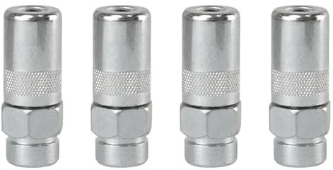 zuylikxy 4er-Pack Fettpressen-Kupplungen – Ersatz-Nadelspitzen für Fettpressen – 1/8 Zoll Fettpressen-Armaturen