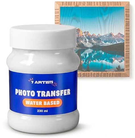 Photo Transfer Potch 230 ml – Colla Transfer Liquido per Trasferimento Immagini su Legno, Stoffa, Vetro e Ceramica | Trasferire Foto su Legno Trasparente & Impermeabile
