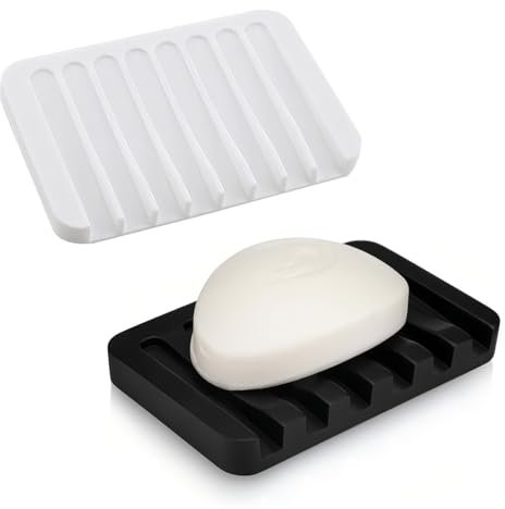 Lot de 2 porte-savons - Porte-savon de voyage étanche - Porte-savon refermable - Pour douche, voyage, randonnée, salle de bain, école, salle de sport